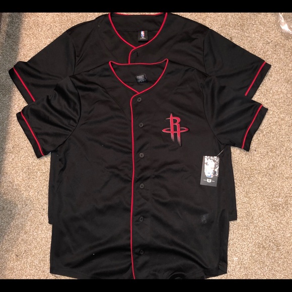 Houston Rockets Baseball Style Jerseys - Picture 2 of 6